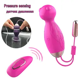 Датчики давления Кегеля шары вагинальные шаровые вибраторы для женщин дистанционный вибромассажер вибратор USB зарядка Секс Продукты