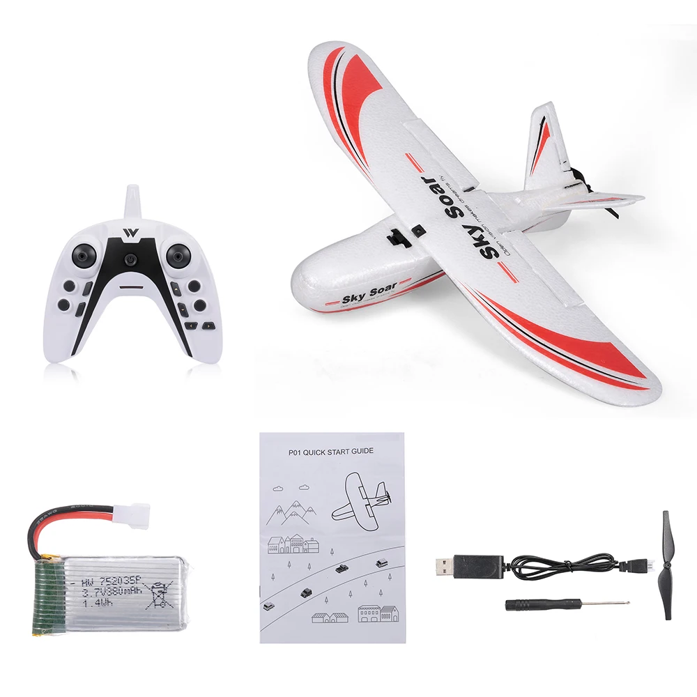 Attop P01 RC самолет 2,4 ГГц 3CH RC летательный аппарат с фиксированным крылом самолет открытый RC игрушки подарок на день рождения для детей
