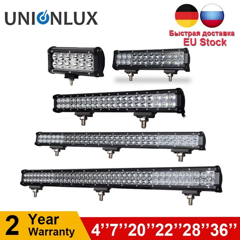 12 '✢'' 20 '✨'' 36 '✒ V 24V offroad led light bar Spot Flood Combo 20'' 126W Work Light для