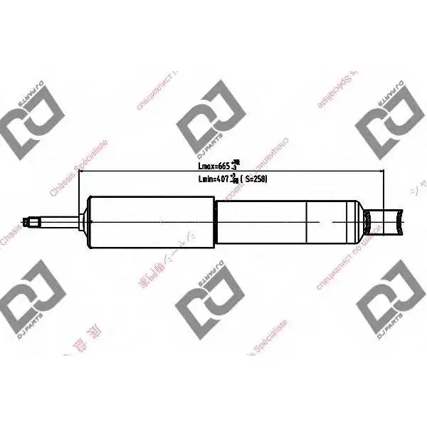 Амортизатор передний масляный Nissan Truck 79 KAYABA 446038