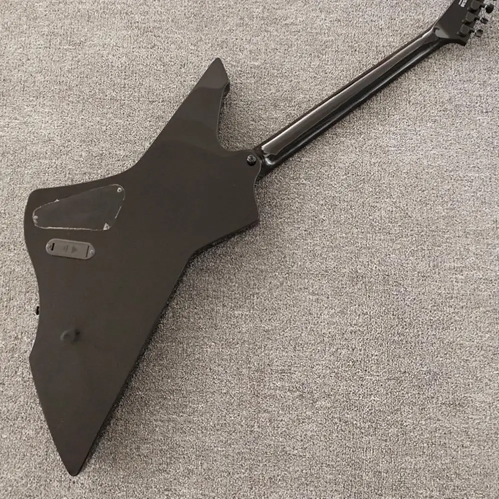 JH LTD Snakebyte модель, черная электрогитара, гитара с надписью James Hetfield, гриф из розового дерева, черный hardwareFree
