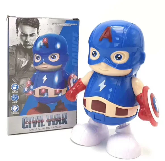 L Color box Светильник звук музыка робот танец Железный человек Marvel Мстители фигурка игрушка светодиодная игрушка-фонарик герой Железный человек электронная игрушка подарок - Цвет: L Color box