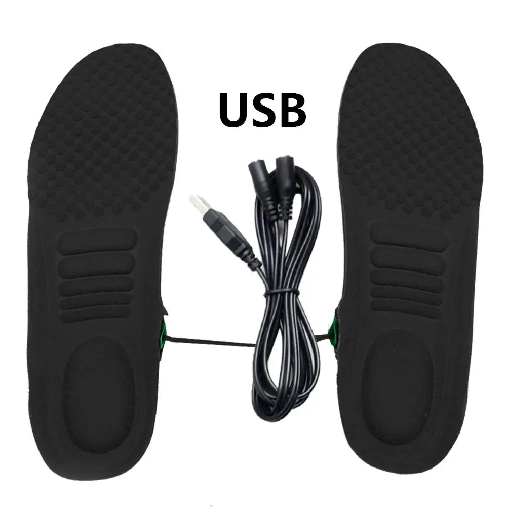 Стельки с подогревом, электрические прокладки, Зимние гетры для ног, USB перезаряжаемые ботинки, нагреватель для сохранения тепла ног