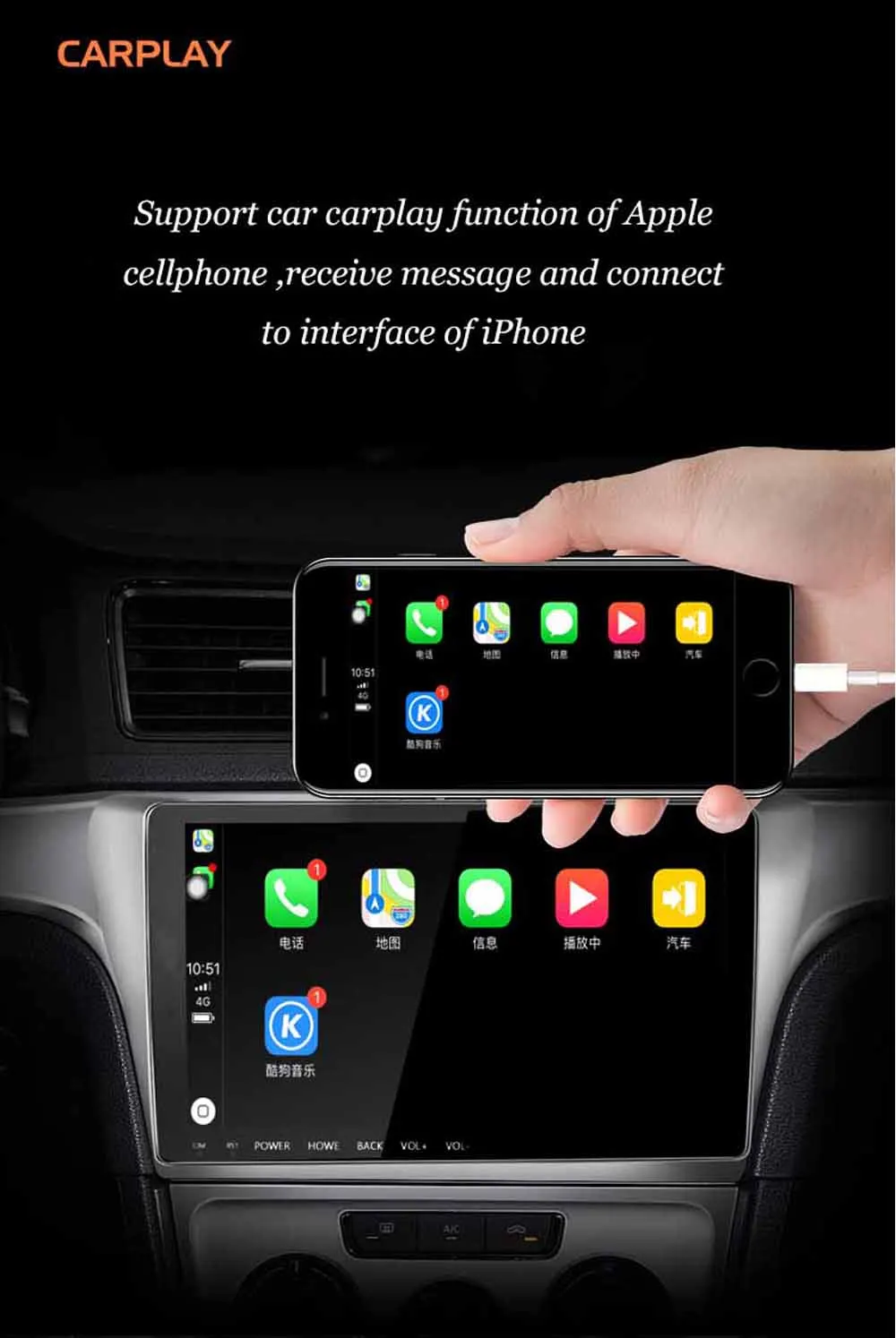 9,66 дюймов Android 8,1 Автомобильный USB Мультимедиа Видео аудио gps Радио FM/AM BT DVD голосовая навигация плеер для Dodge caliber 2010-2011