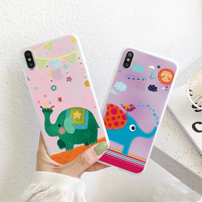 

Cute Cartoon Elephant Couples Case For Samsung Galaxy A70 A30 A40 A50 A60 A9 A7 S6 S7 Edge S8 S9 S10 Plus S10e Note 10 9 8 Cases