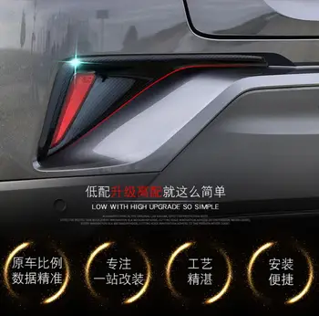 

2 Pcs 2 Colors ABS Chrome Car Rear Fog Light Lamp Cover Trims For TOYOTA C-HR 2017 Car Styling Auto Accessories car accessories