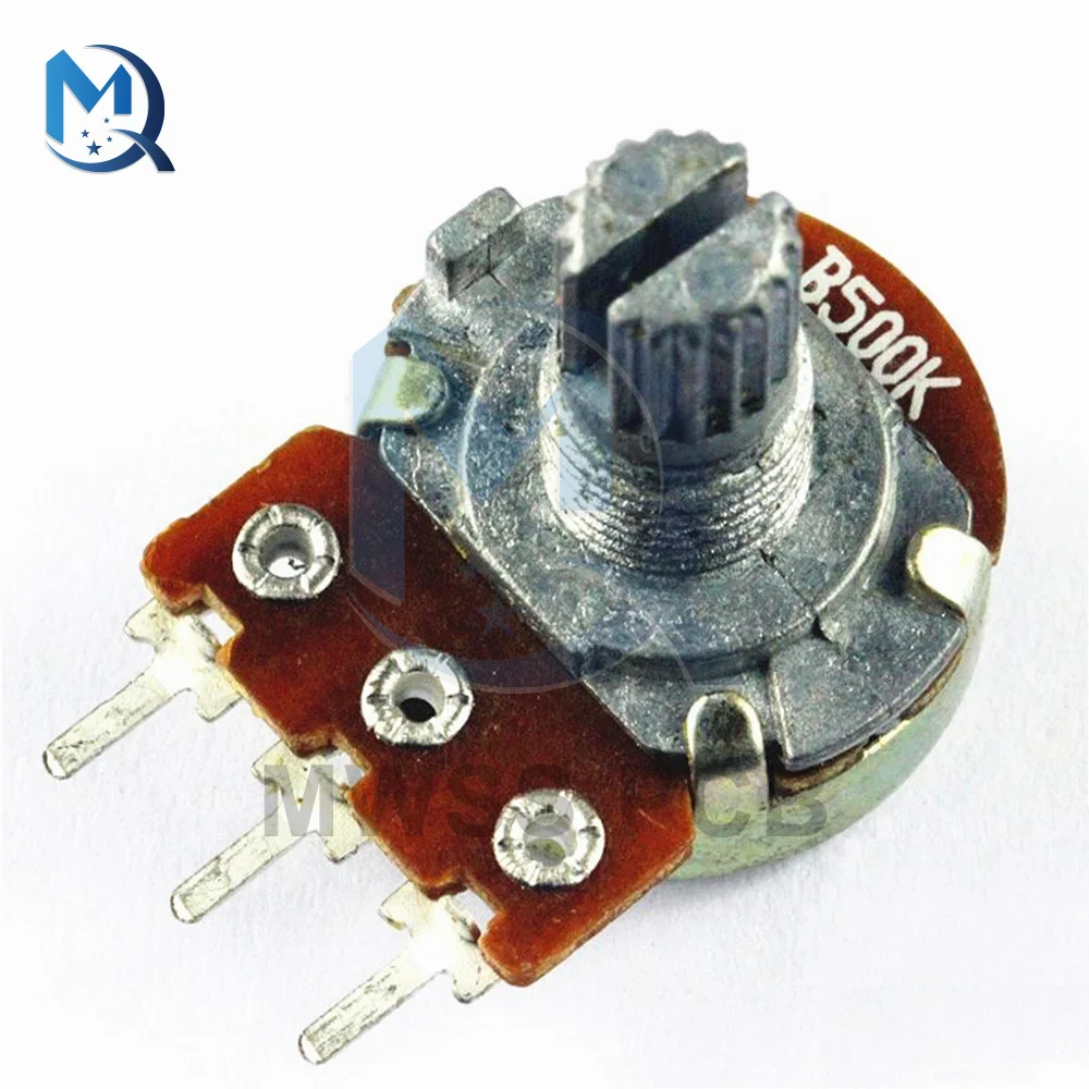 10pcs WH148 3pin 15mm B1K B2K B5K B10K B20K B50K B100K B250K B500K B1M Potentiometer 1K 2K 5K 10K 20K 50K 100K 250K 500K 1M