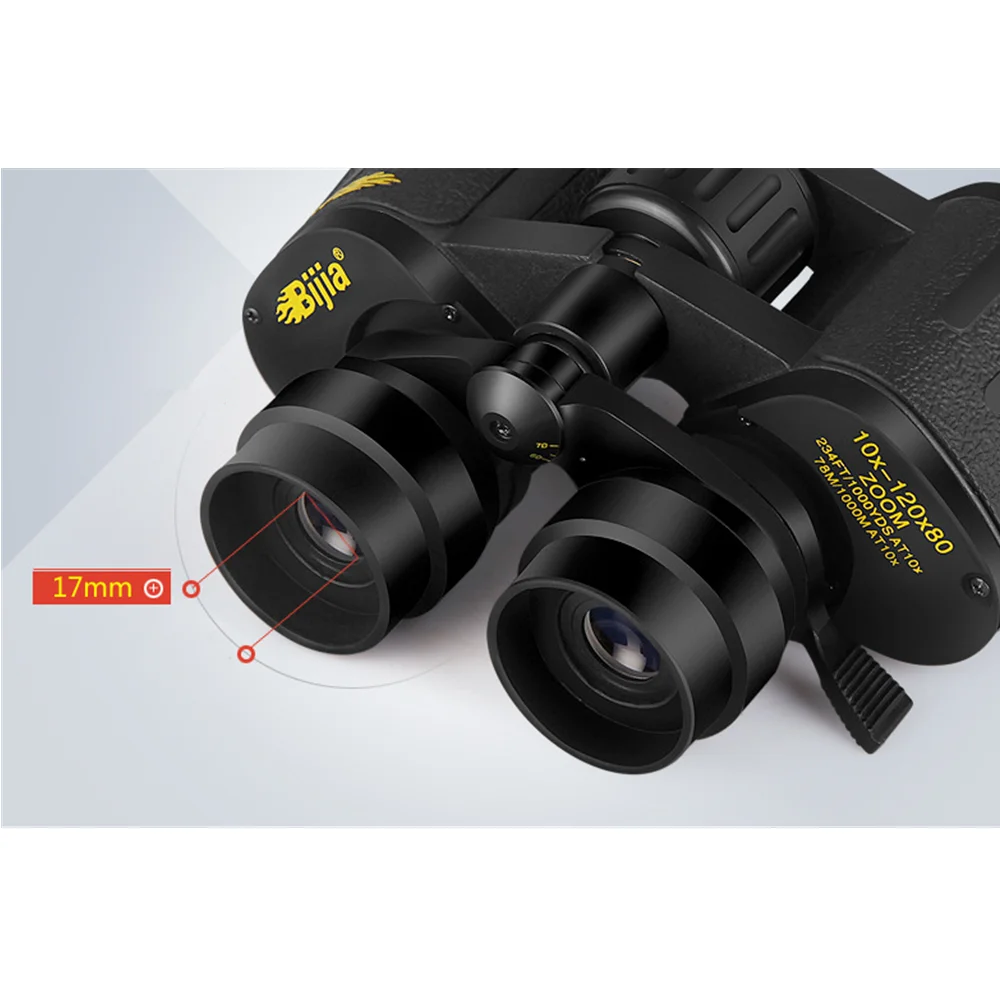 BIJIA Zoom Binoculars HD Low-light Night Vision Non-infrared 10-180x90 Telescope