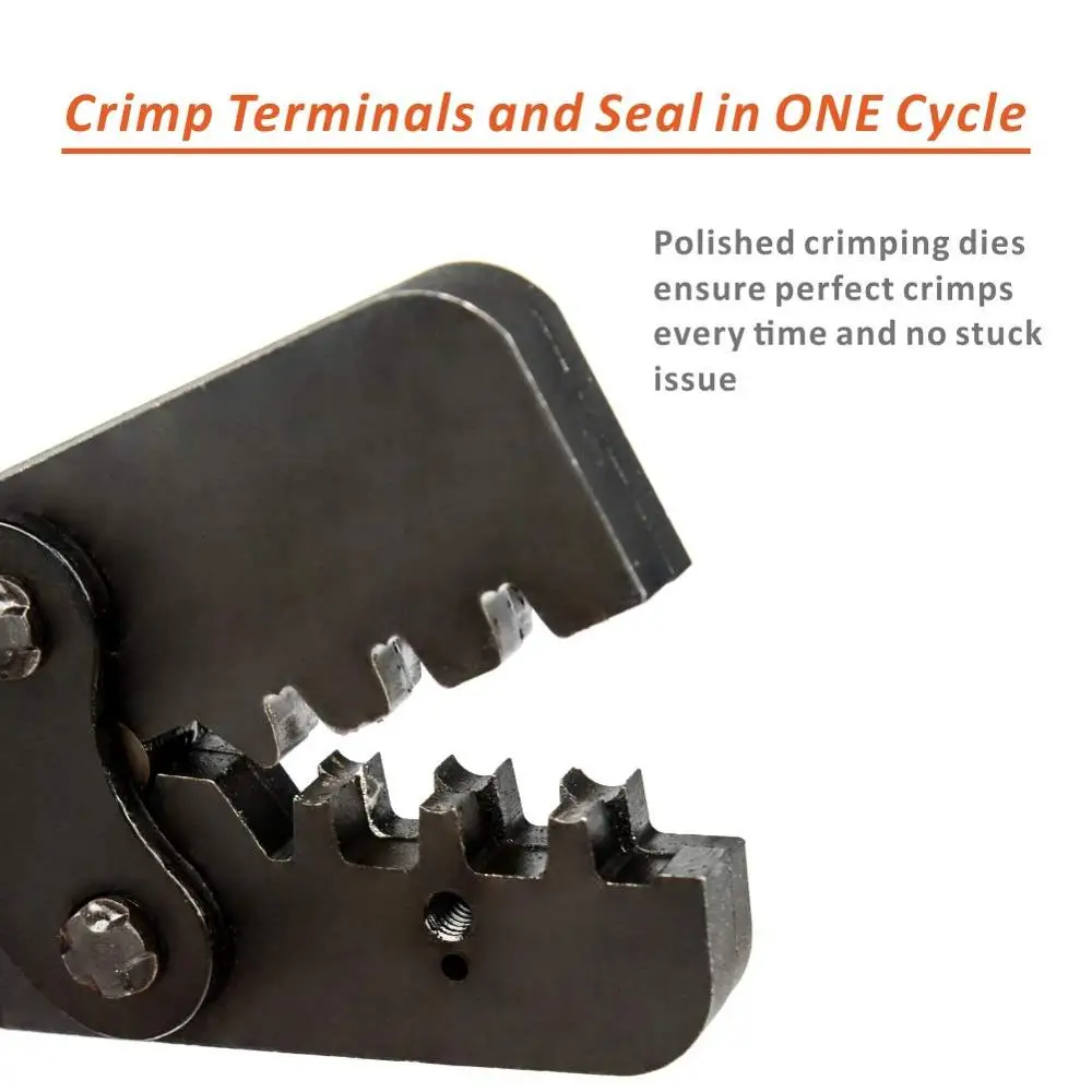 IWISS AWG 24-14 Crimping Delphi Weather Pack or Metri-Pack Connectors- Crimp Terminals and Seal In ONE Cycle with Locator