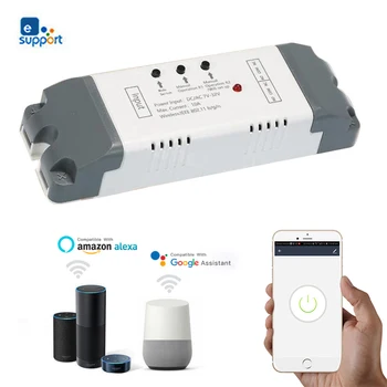 

Mr New EWeLink 2CH Smart Wireless Timer Switch Module Smart WiFi Voice Control Smart Switch Google Home Compatible Relay Smart