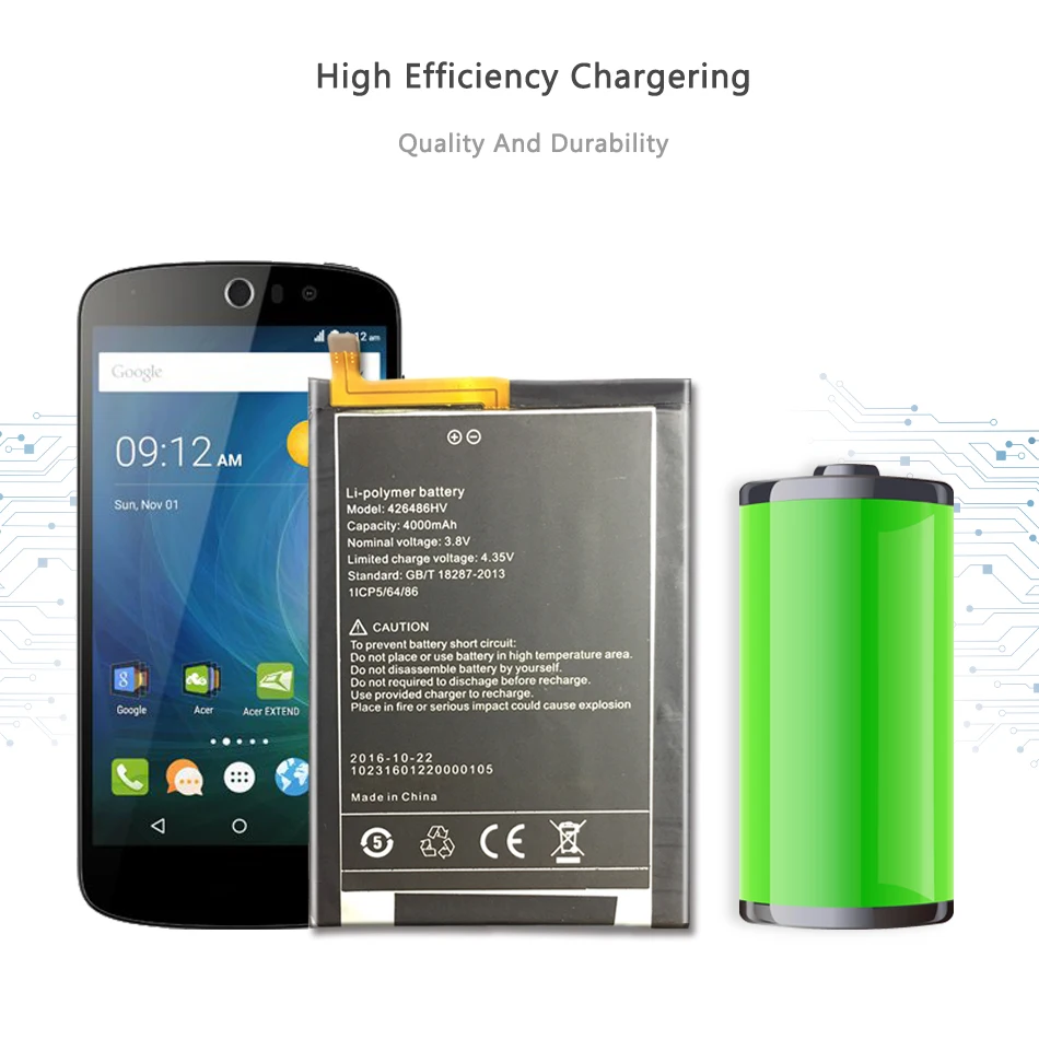426486HV для Umi Plus E Смартфон батарея литий-полимерные батареи 4000 мАч для Umi Plus E
