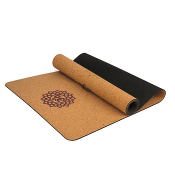

183x68cm 5mm Natural Cork Yoga Mat Odorless Tpe Fitness Gym Sports Mats Pilates Exercise Pads Non-slip Yoga Mats Absorb Sweat
