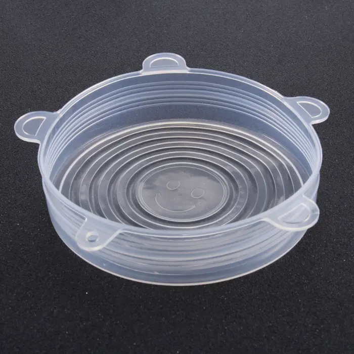 Reusable Silicone Food Lid Bowl Covers Wrap Food Fresh-keeping Stretchable Household Kitchen Kit GHS99