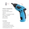 6V Battery Electric Screwdriver mini Cordless Drill Wireless Power With LED Light Multi-function DIY Power Tools 10 Bits ► Photo 2/6