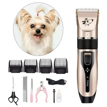 

Rechargeable Low-noise Cat Dog Hair Trimmer Electrical Pet Hair Clipper Remover Cutter Grooming Pets Haircut Machine for Dogs