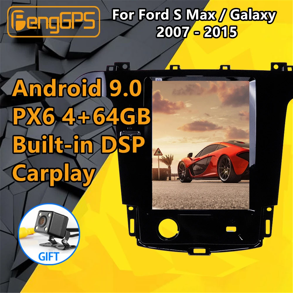 Автомагнитола Tesla для Ford S Max Galaxy мультимедийный стереоплеер на Android 2007 2015 PX6 с GPS