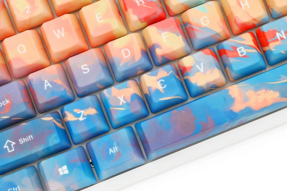 OMO OEM профиль по всему красителю Sub Keycap петля заката свечение для механической