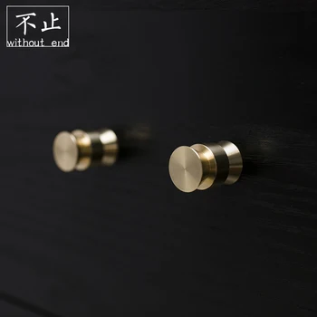 

Nordic Style Brass Handle Cabinet Door Wardrobe Drawer Furniture Handle Gold Small Handle