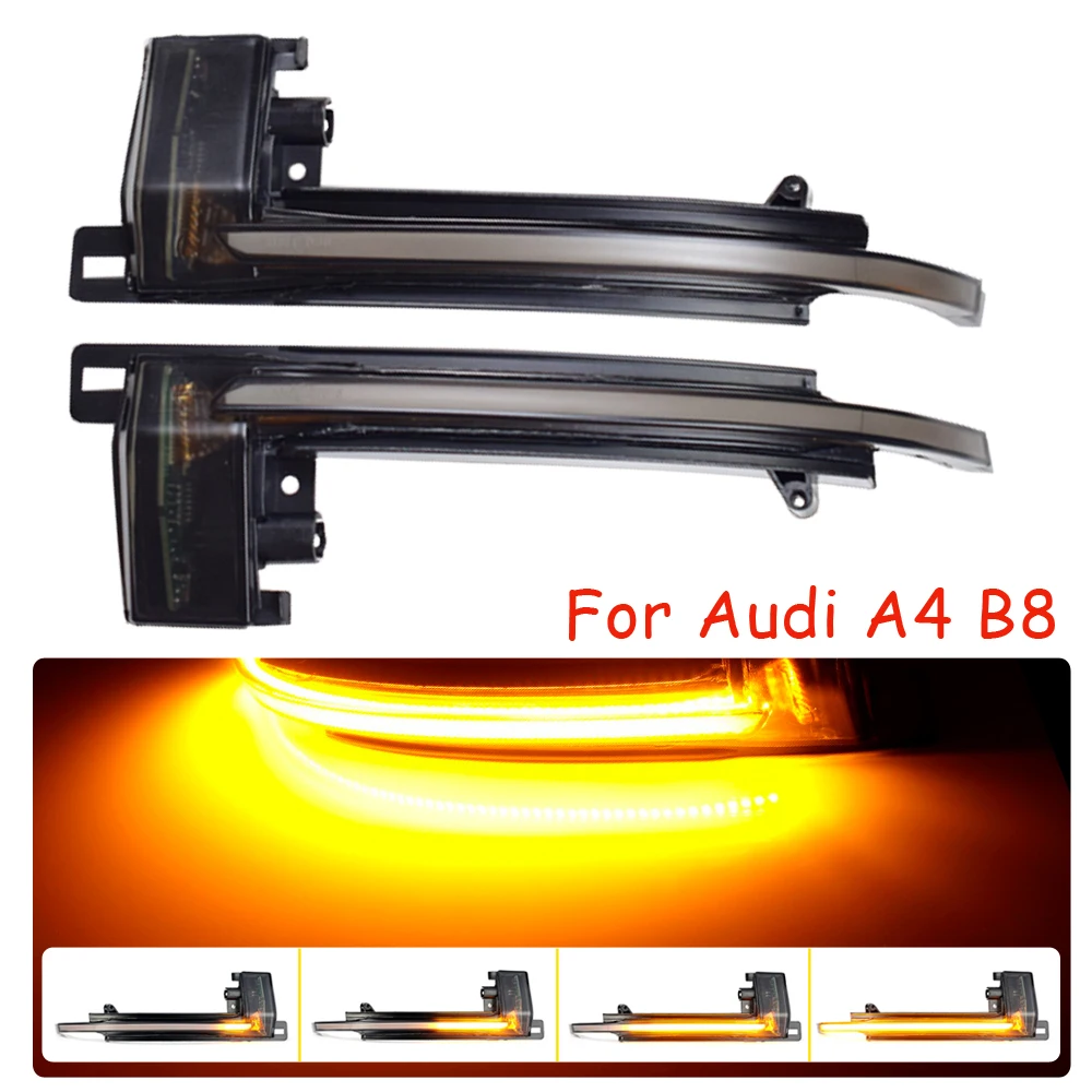 

Car Side Wing Dynamic Turn Signal Blinker For Audi A4 A5 B8.5 B8 RS5 RS3 A3 8P S5 RS4 A6 Q3 A8 8K Mirror Flasher Repeater Light