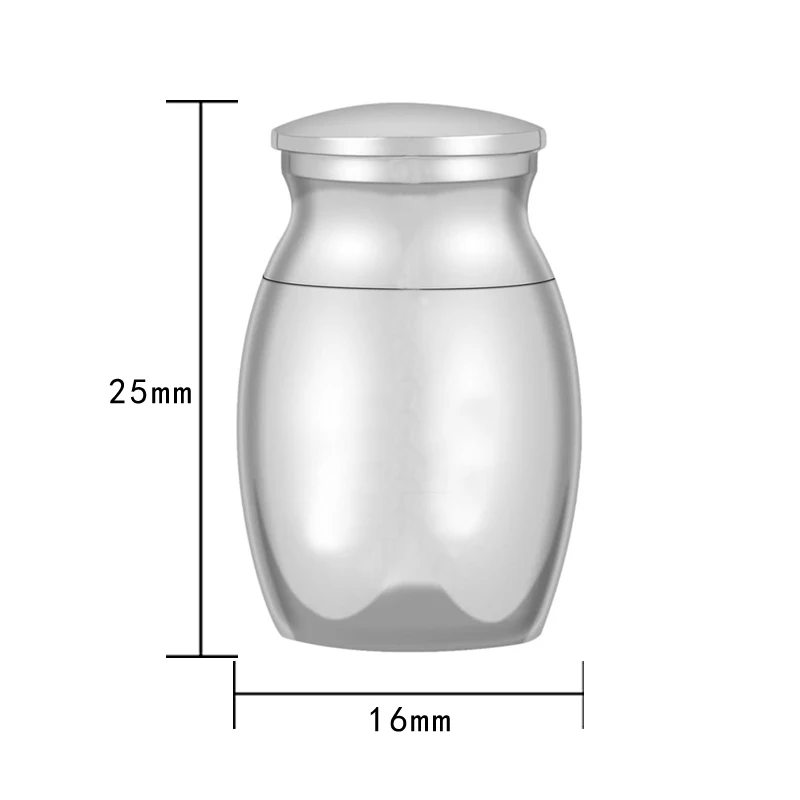 24 Styles Set of 3 Pcs Mini Urns For Human Ashes Cremation Keepsake Container Jar Metal Memorial Pet Ashes Holder Silver cremation urn