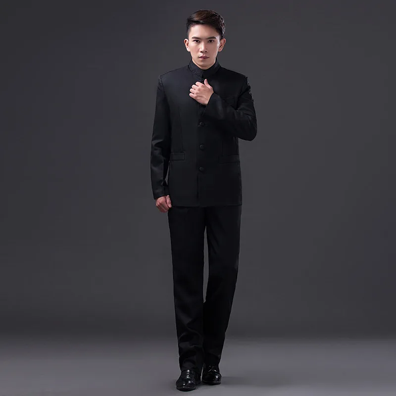 

BALDAUREN Chinese Style Men's Suit, Buckle, Chinese Tunic Suit, School Uniform, Graduation Season During The Republic Of China
