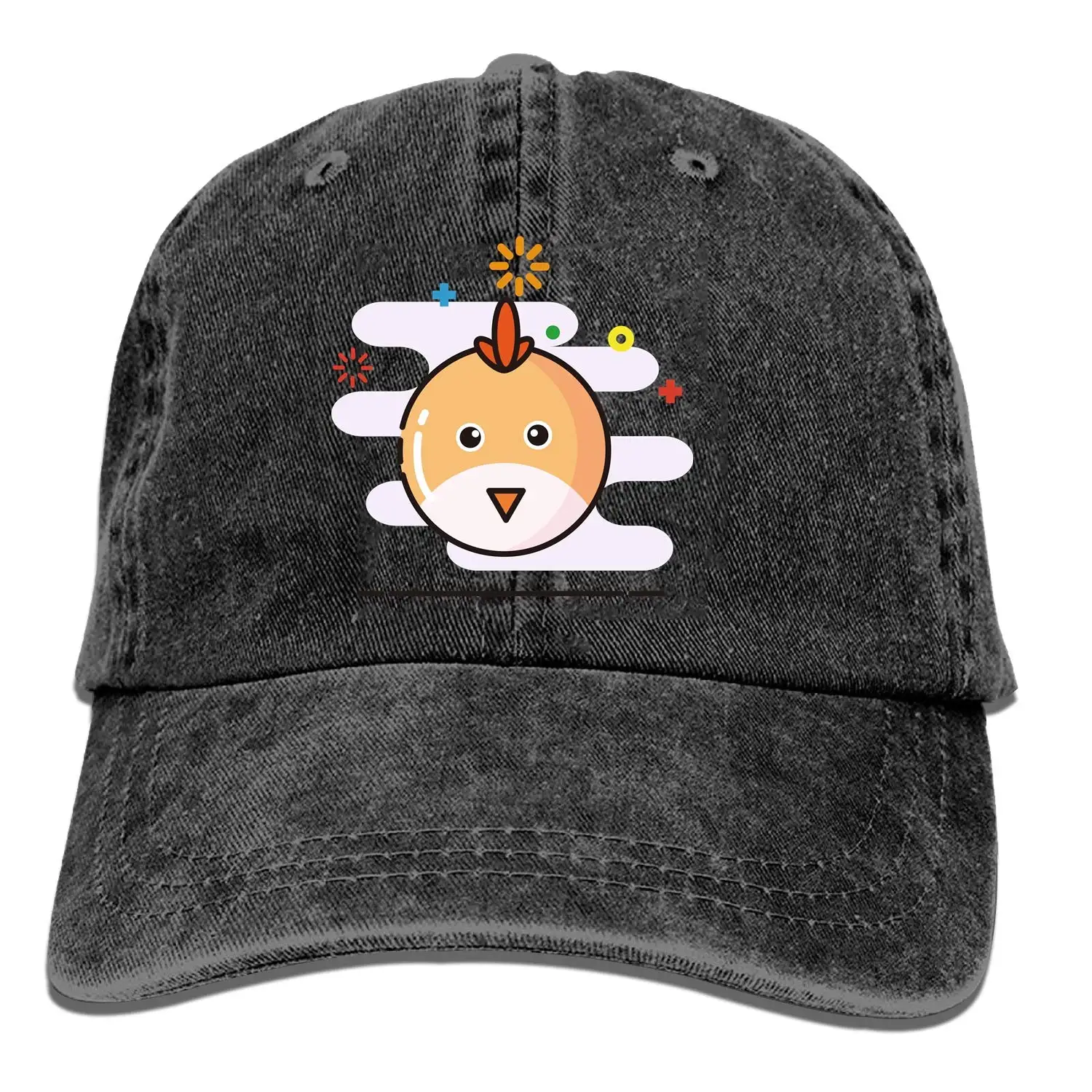 Мультяшная Простая Регулируемая ковбойская Кепка джинсовая шляпа для женщин и мужчин