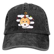 Мультяшная Простая Регулируемая ковбойская Кепка джинсовая шляпа для женщин и мужчин