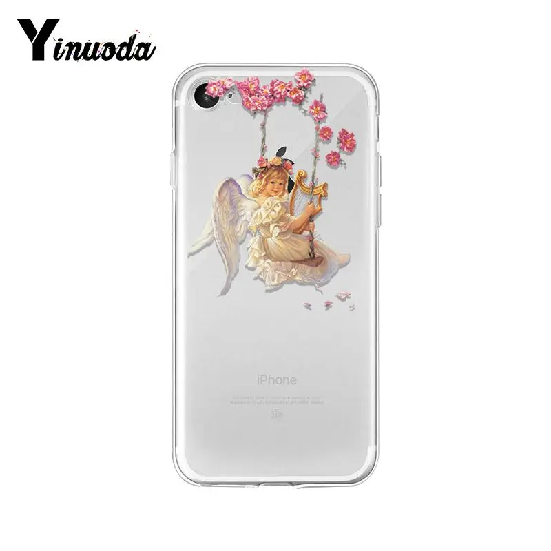 Yinuoda Renaissance angels мягкая резина, термопластичный полиуретан чехол для телефона iPhone X XS MAX 6 6s 7 7plus 8 8Plus 5 5S SE XR 10 11 pro max - Цвет: A10