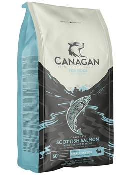 

CANAGAN CANAGAN GRAIN FREE SCOTTISH SALMON SMALL BREED bezzernovoy for dogs and puppies of small breeds with Scottish salmon