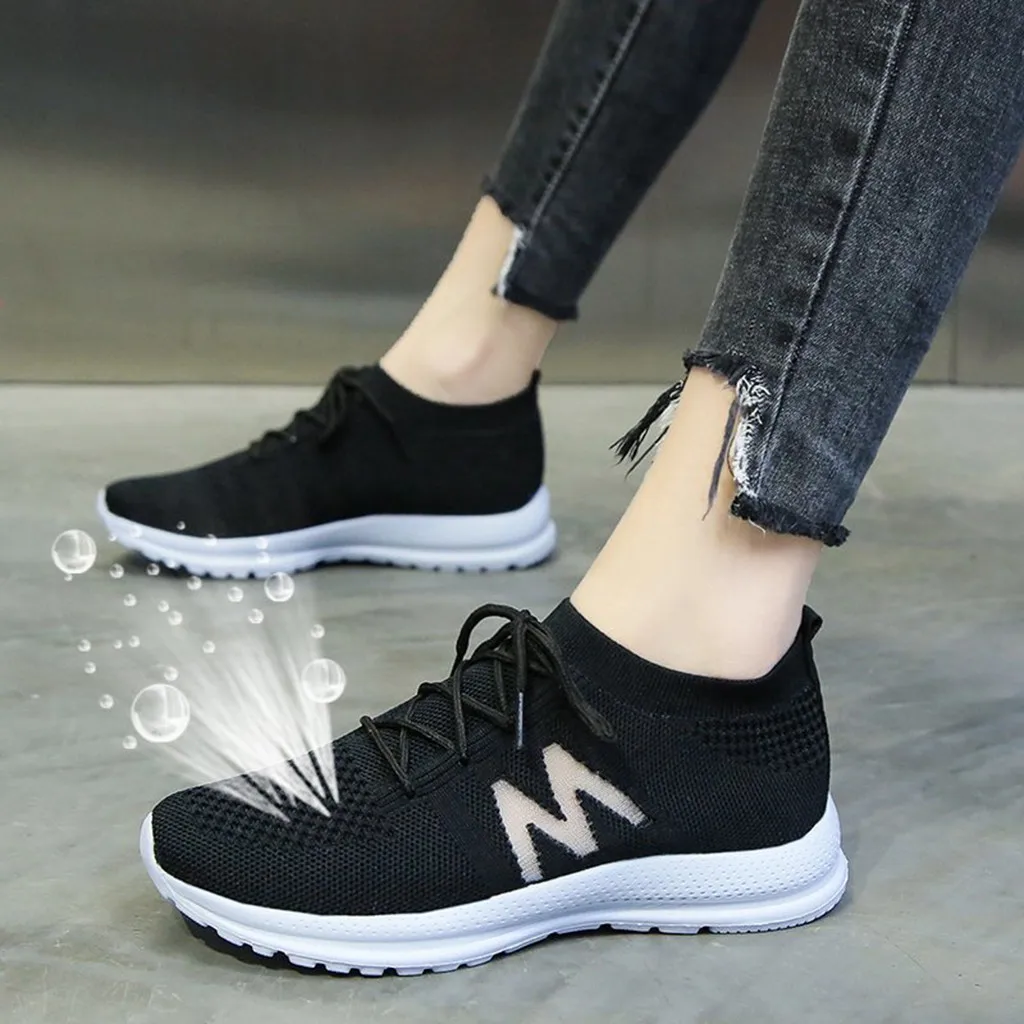 Кроссовки SAGACE женские сетчатые удобная спортивная обувь на танкетке без