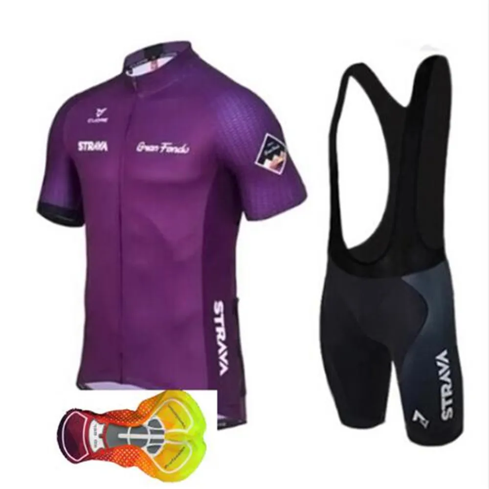 16D Gel Pad Pro Tour Team STRAVA Bi велосипедная одежда, велосипедная команда Джерси 12D гелевые подушечки, набор мужских быстросохнущих велосипедных шортов - Цвет: 16D Gel Pad