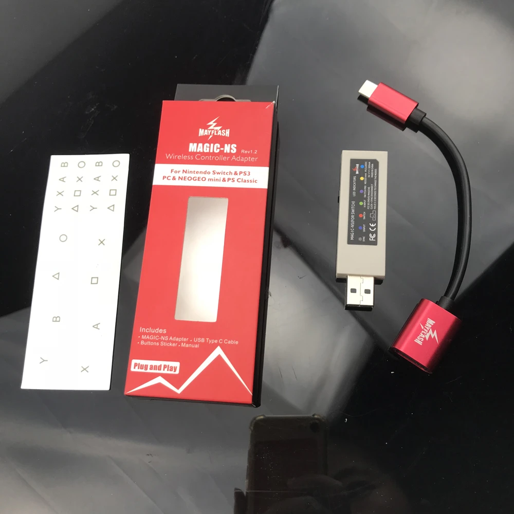 Mayflash Magic Ns Wireless For Ps4 Ps3 Xbox One S 360 Controller Fighting Stick Adapter To For Nintend Switch Ns Pc Neogeo Mini Replacement Parts Accessories Aliexpress