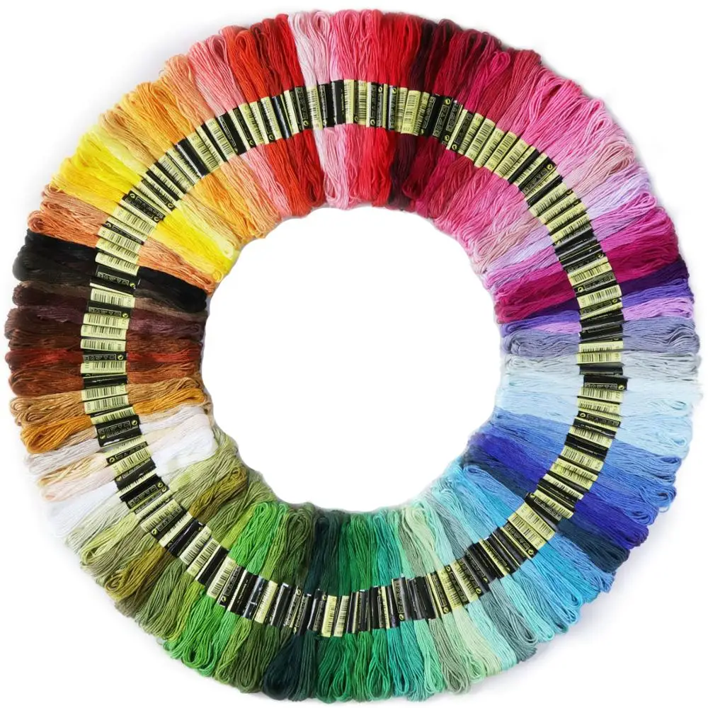 Разноцветная нить для вышивки крестиком, 140 шт., нить для вышивания цветов радуги, нить для вышивания, нитки для шитья своими руками, ED