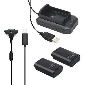 

Rechargeable Gamer Controller Replacement Battery Charging Kit for Xbox 360