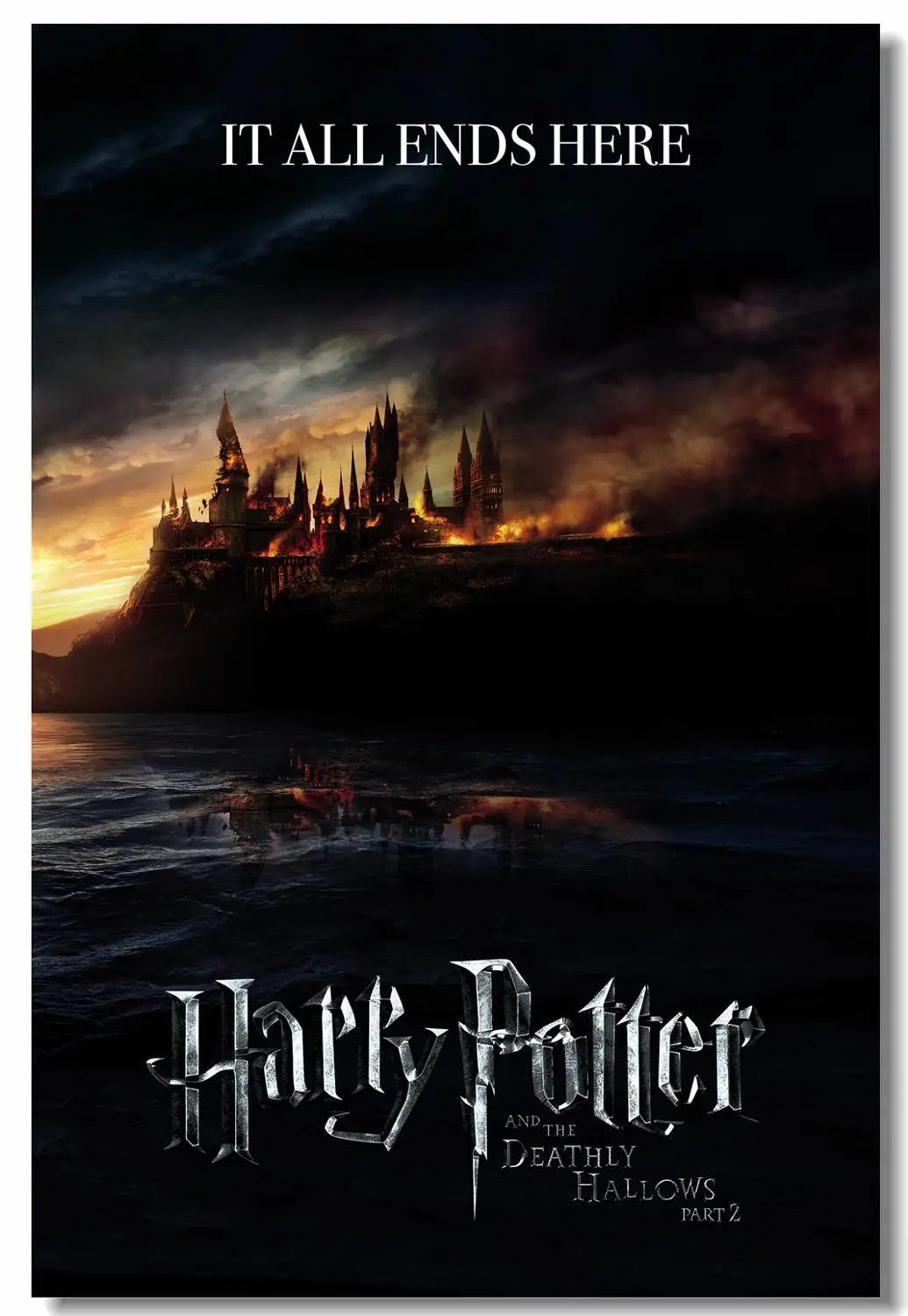 

Custom Canvas Wall Decor J.K. Rowling Wizarding World Poster HP7 Movie Wall Stickers It All Ends Here Wallpaper Kids Room#0655#
