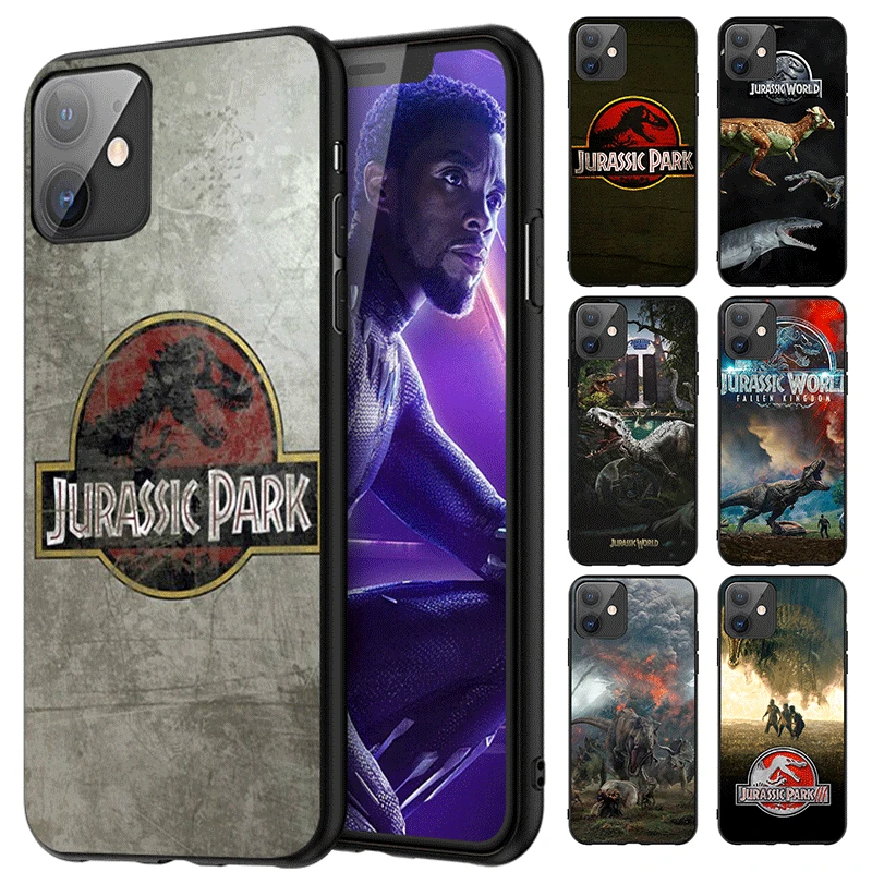 TPU Case For Apple iphone X XS XR Max 11 pro MAX cover phone Protective cases Jurassic Park Dinosaur World | Мобильные телефоны и