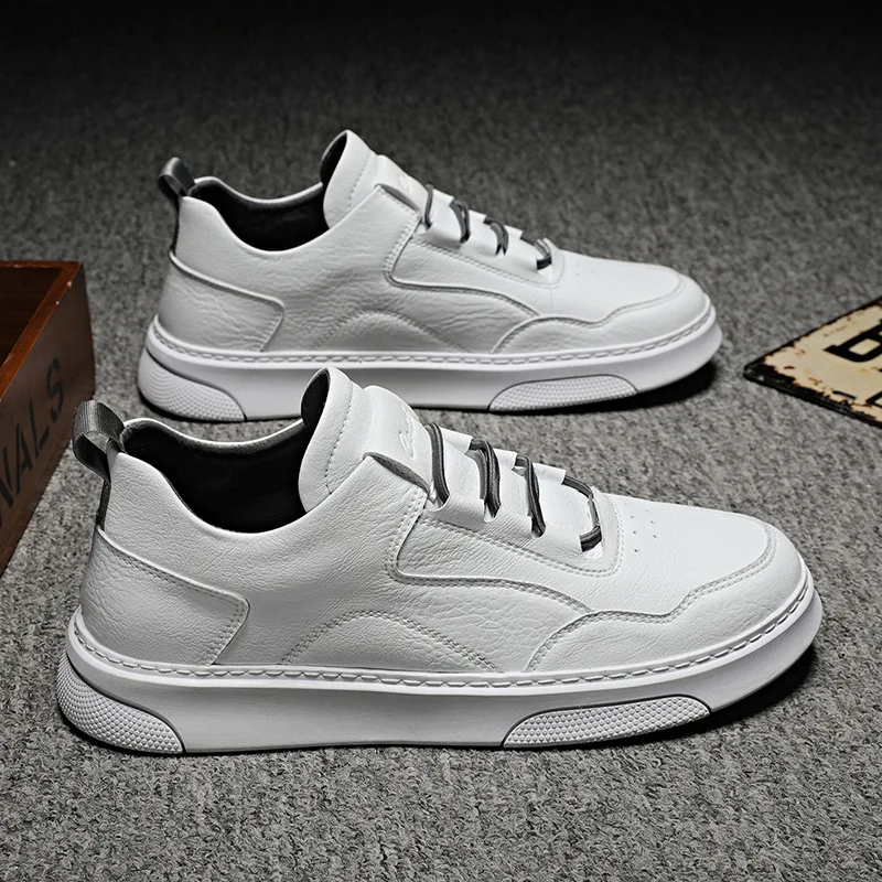 

White Shoes Men's 2020 Spring New Style Korean-style Versatile Breathable Fashion Man Trendy Shoes Four Seasons Athletic Shoes P