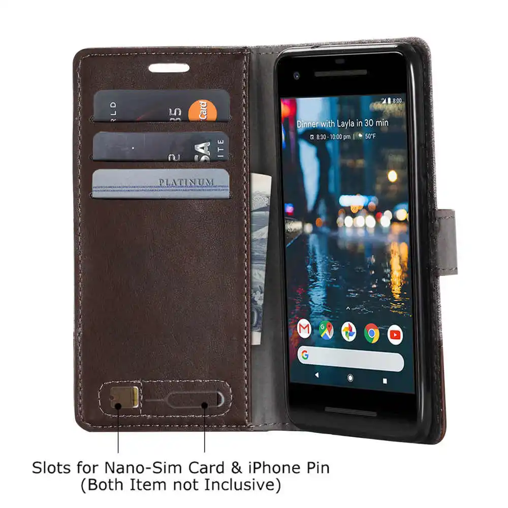 Холст Тканевый Кошелек двойной Цвет карманы для карт слотов для карт чехол с откидной крышкой для мобильного сотового чехол для телефона с подставкой для Google Pixel 2 3 3A XL
