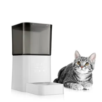 

Automatic Cat feeder 6L Dog Feeder LCD Screen Automatic Pet Feeder Dual Power Dog Bowl Intelligent Dry Cat Food Feed Dispenser