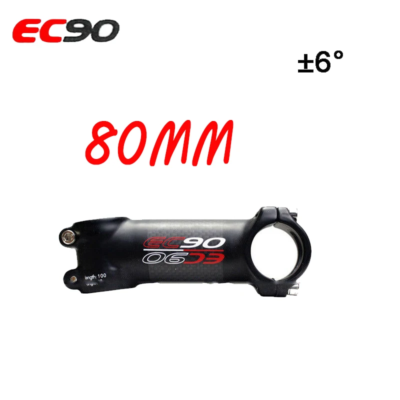 EC90 31,8 мм Potencia MTB стержень из углеродного волокна стоячий стержень для руля велосипеда 6 градусов 17 градусов Аксессуары для велосипеда - Цвет: 6 degrees-80mm