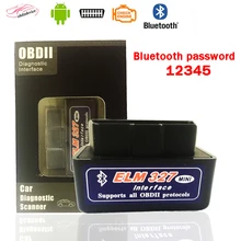 ELM327 Bluetooth считыватель кодов ELM 327 OBDII автомобильный диагностический инструмент OBD2 считыватель кодов сканер для Android elm327 сканер автомобиля инструмент