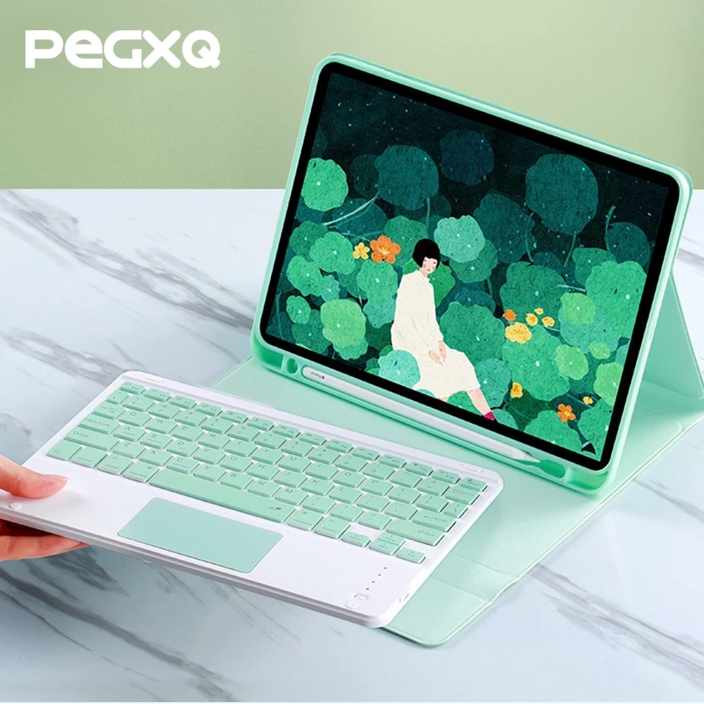 

Universal Generation For iPad 10.2 2019 Bluetooth Keyboard Mouse Case With Pencil Support For iPad Pro 11 2020 Protection Case