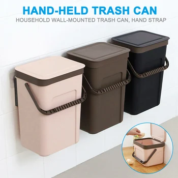 

Trash Can Kitchen Wall Mounted Garbage Bin Recycle Compost Bin Bathroom Dustbin TSH Shop