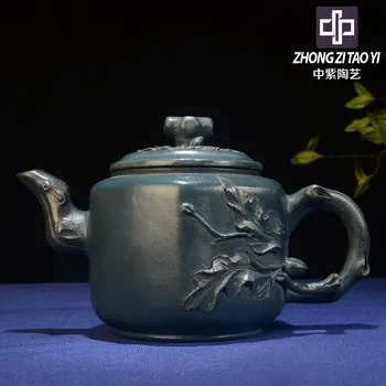 

In Purple Yixing Taiwan Backflow One Factory The Cultural Revolution Kettle Imitate Old Kettle Old Dark-red Enameled Pottery