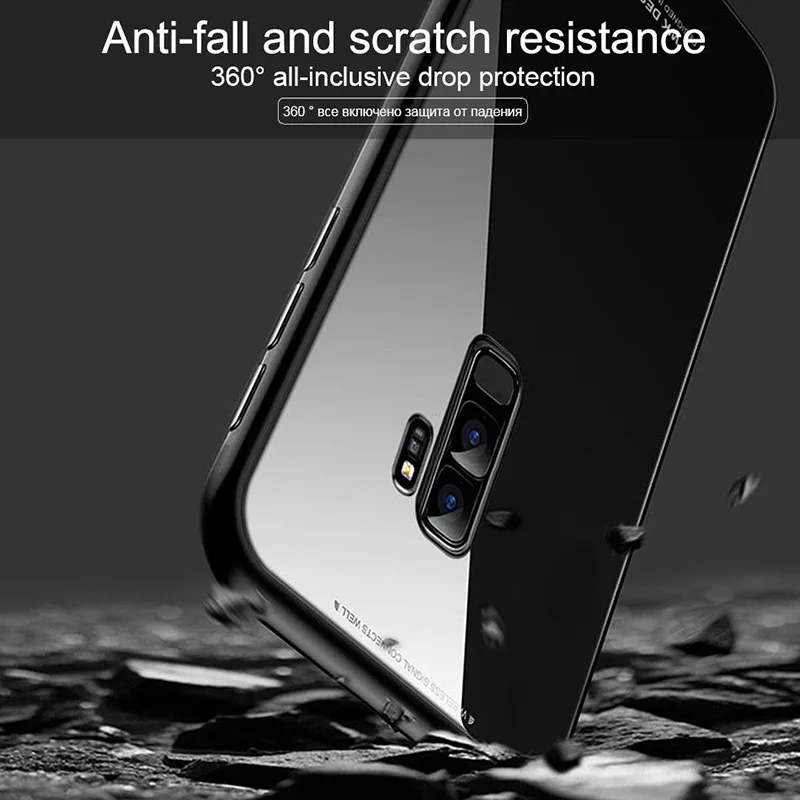 Магнитный металлический корпус из закаленного стекла для samsung Galaxy S10 S10Pro S10Lite OD889