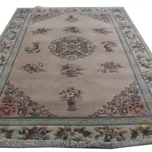 Роза ковер Великолепный ручной работы шерсть Шелковый ковер декоративный ручной вязки ковры Настенный декор Бегун Роскошный Коврик растительный дизайн