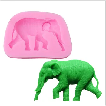 

Cartoon Animal Elephant Pattern Soap Mold Chocolate Party DIY Fondant Cake Decorating Tools Silicone Moulds Stencil Templates