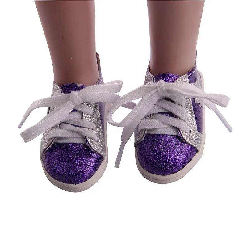 Новое поступление; американская кукольная обувь; парусиновая обувь для девочек 18 дюймов; модная мини-обувь для кукол 43 см; Аксессуары для кукол