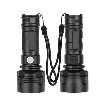 

100000LM XHP70 LED Handheld Spotlight Rechargeable Camping Flashlight Torch Strong Light Flashlight Low Light Flashlight