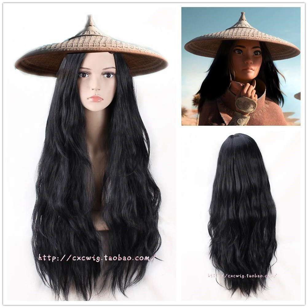 2021 New Movie The Last Dragon Women Asian Raya cosplay wig party role play  girl long wavy long black hair costumes|Movie & TV costumes| - AliExpress